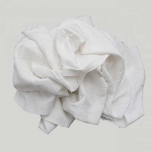 Vải vụn áo nỉ màu trắng A2301